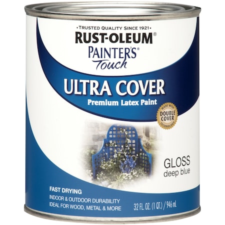 Rust-Oleum Gloss, Deep Blue, Quart 224428T